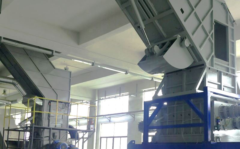 四軸破碎機應(yīng)用生產(chǎn)線